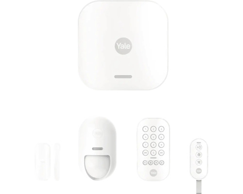 Surveillance set Yale complete set radio Bluetooth WLAN Smart Home capable white