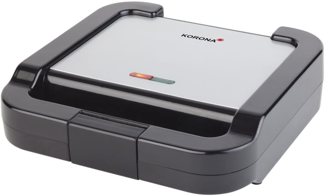 Korona – Sandwichmaker 47012 | 800 W | Schwarz-Silber