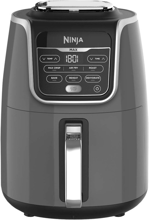 Ninja AF160UK Air Fryer MAX 5.2L 6-in-1 Does Not Use Oil, Air Fry, Max Crisp, Fry, Bake, Reheat, Dehydrate, Family Size, Digital, Frozen Cooking, Non-Stick