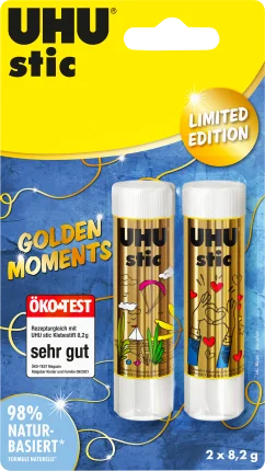 Uhu glue sticks stic Golden Moments (2x8.2 g), 2 pcs