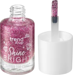 trend !t up Glitter Top Coat Nailack Shine Bright 020 Promo, 1 ST