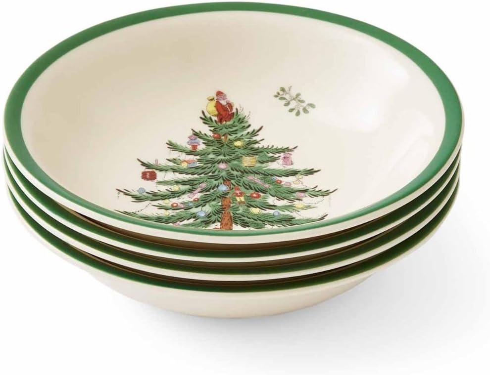 Spode Small Cereal Bowl Set of 4, Ceramic Multi-Colour, 15 x 15 x 4 cm
