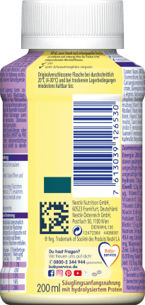 Nestlé BEBA Ready to drink from birth, 200 ml