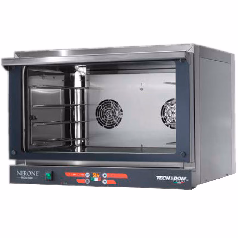Tecnodom FED04NEPSV convection oven - 4 baking trays 60x40 cm - Digital - Drop-down door