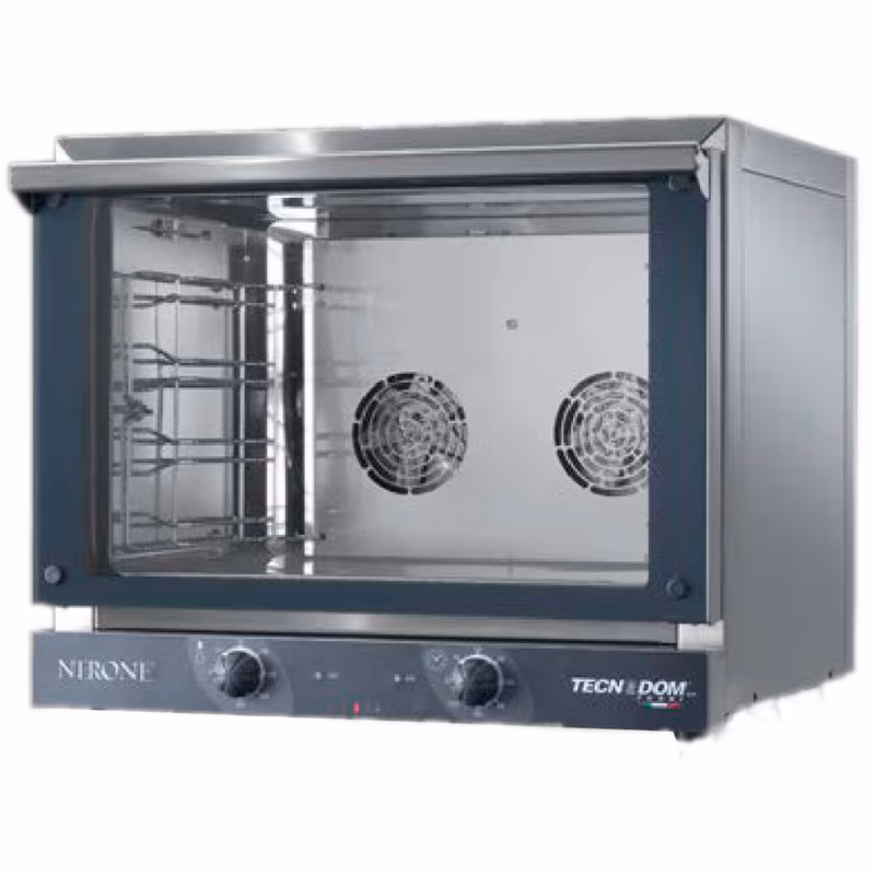 Tecnodom FEM04NEGNV convection oven - 4 baking trays GN 1/1 - Electromechanical - Swing door