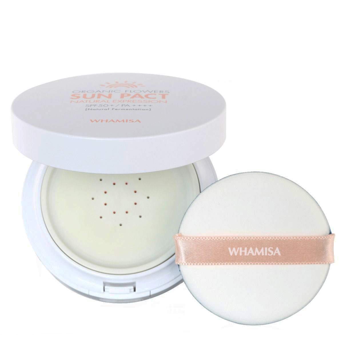 WHAMISA Organic Flowers Organic Flowers Natural Expression Sun Pact, K-Beauty