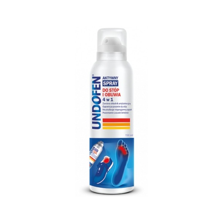 Undofen active 4-in-1 foot and shoe spray 150 ml
