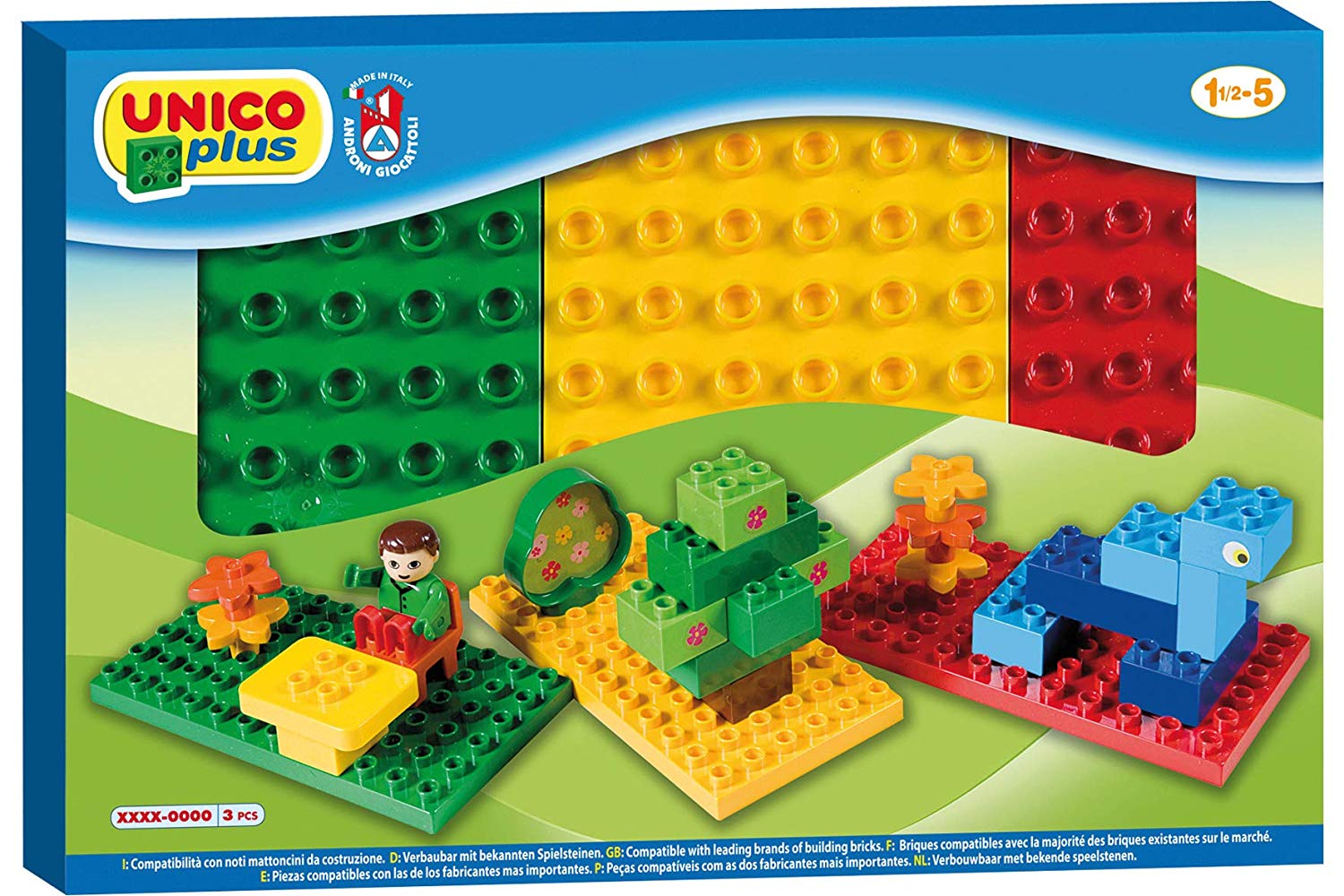 Unico 8521 Plus Building Plates Set Of 3 Base Plate