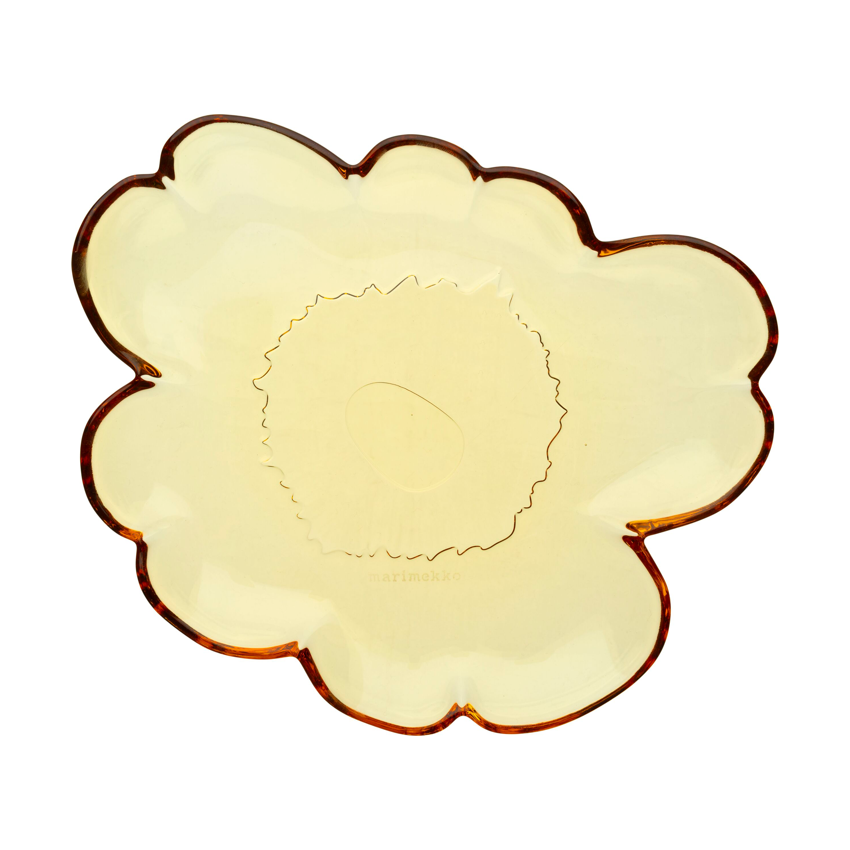 marimekko Unikko glass plate 20 cm