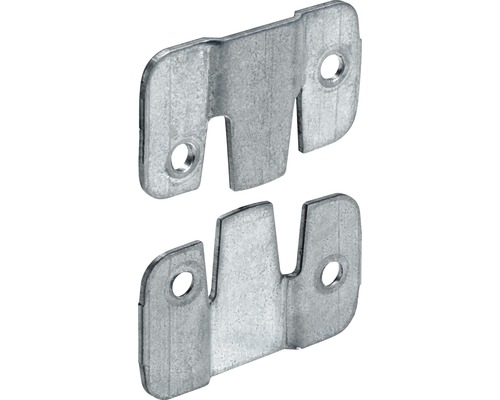 Hettich Universal connector 28x45 mm galvanized, 20 pieces.