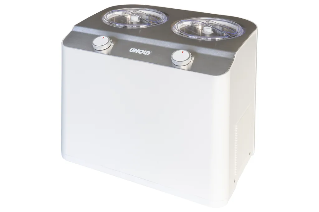 Unold 48830 Doppio Ice Cream Maker with Compressor, Self-Cooling Ice Cream Maker, Frozen Yogurt Maker with 2.4 Liter Ice Cream Capacity