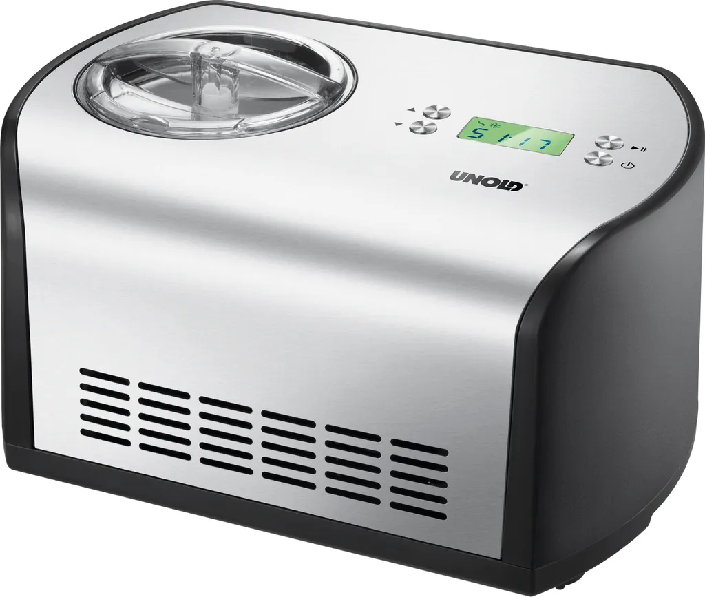 Unold 48865 Ice Cream Maker One - Black, with compressor, 135 watts, 1.2 liter ice cream