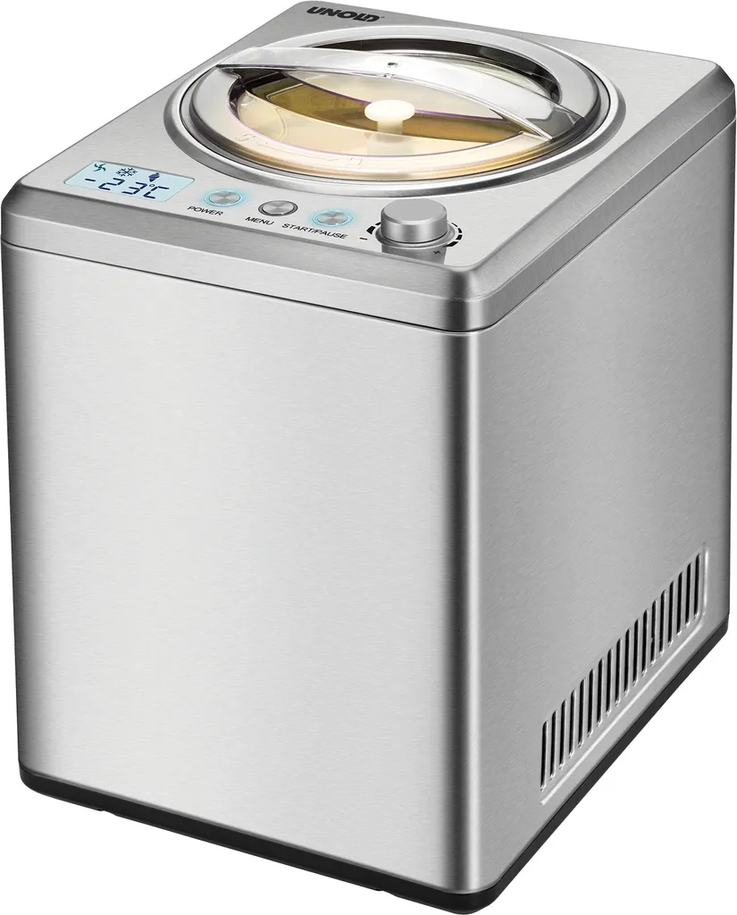 Unold 488809 Ice Cream Maker Profi Plus incl. Ice Cream Book with 101 Recipes | Ice Cream Maker 2.5 L, fully automatic, self-cooling compressor, 250 W