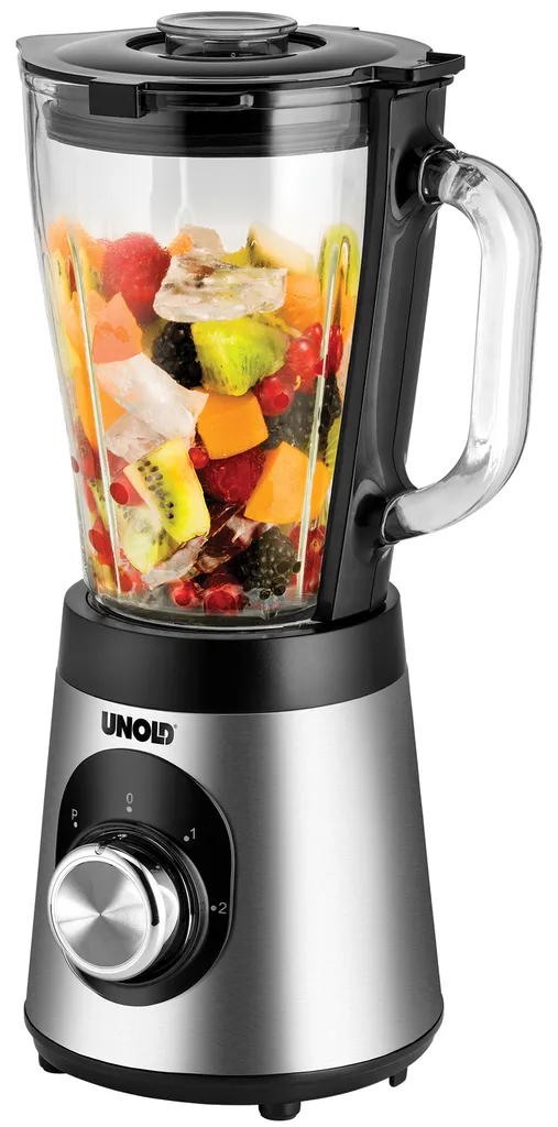 Unold 78625 Premium Stand Mixer - 1.5 L Capacity, Black, up to 25000 RPM, with Stainless Steel Blade, BPA-Free, 500 W, Stainless Steel