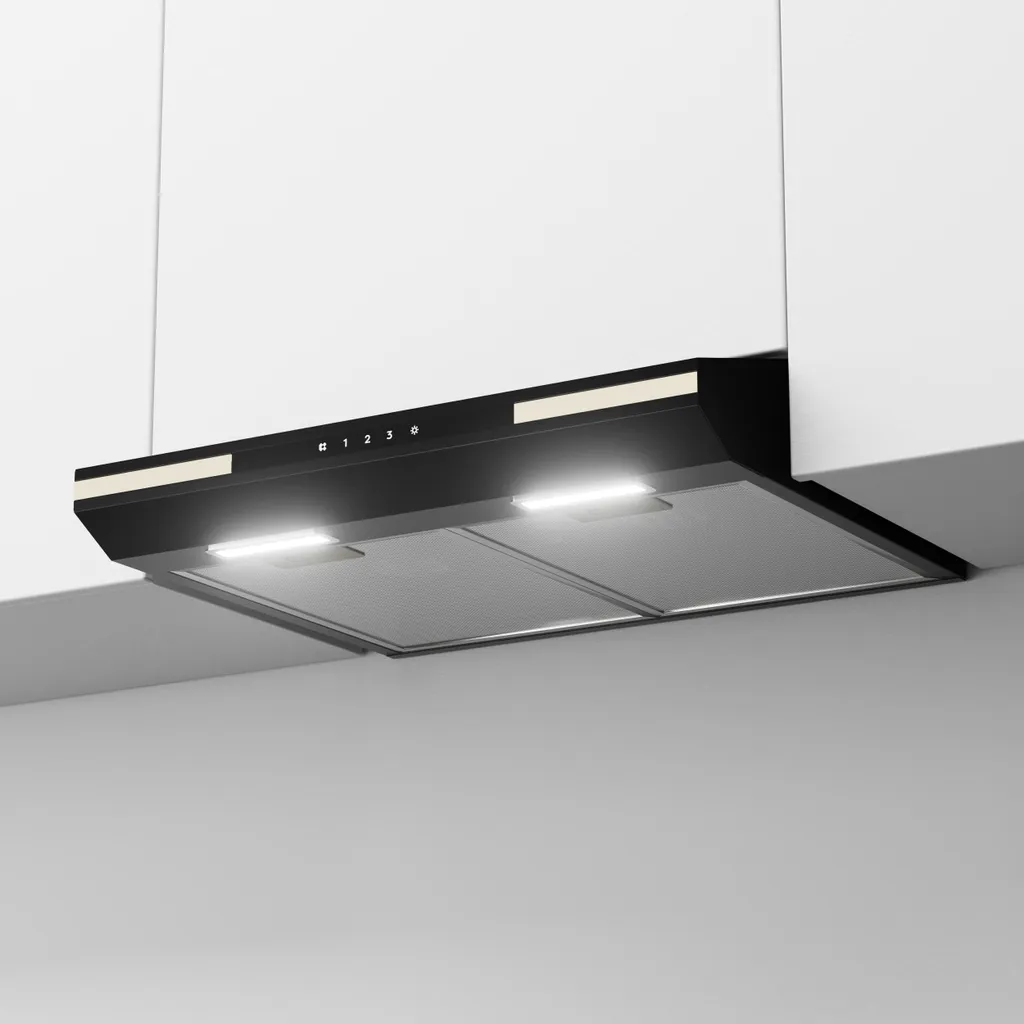 CIARRA Built-in extractor hood 330 m³/h, 60cm, touch control, DC motor, recirculation/exhaust VM6921B
