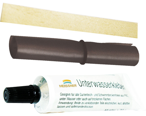 Underwater repair kit for PVC pond liner