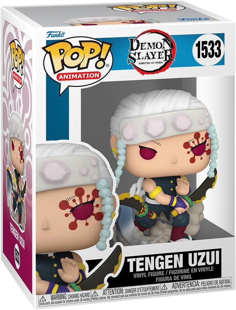 Funko POP! Animation: Demon Slayer - Tengen Uzui - 1/6 Quote for Rare Chase Variant - Metallic - Vinyl Collectible Figure - Gift Idea - Official Merchandise - Toy for Children and Adults