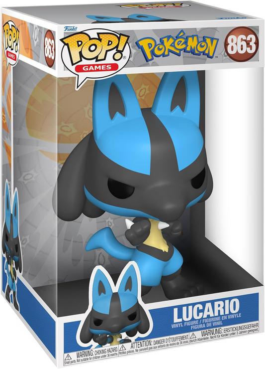 Funko POP! Jumbo: Pokemon - Lucario - Vinyl Collectible Figure - Gift Idea - Official Merchandise - Toys for Children and Adults - Video Games Fans - Model Figure for Collectors and Display