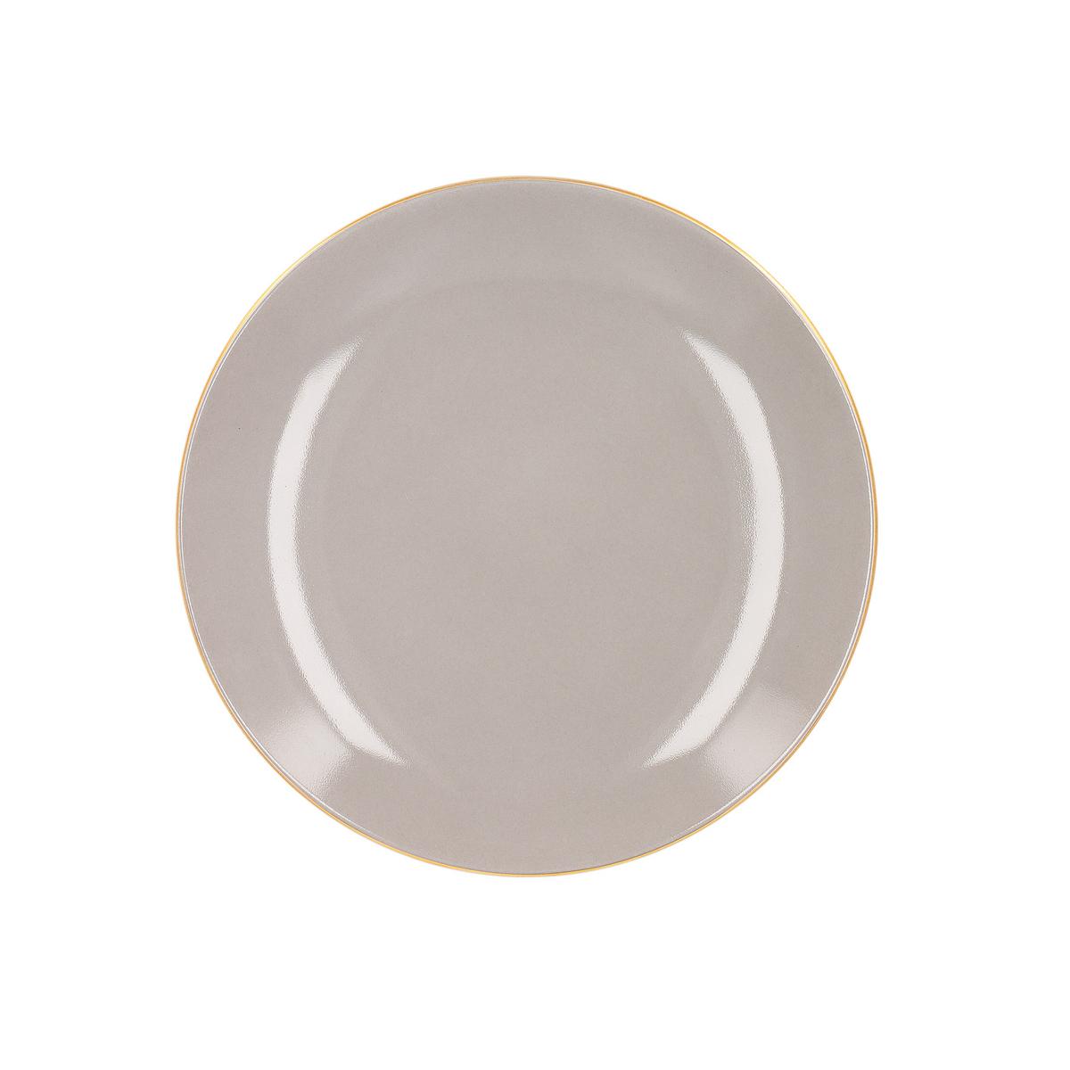 Urbino Multicolore Dessert Plate, large, grey by KPM