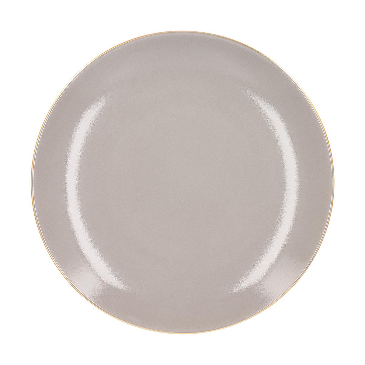 Urbino Multicolore Gourmet Plate, grey by KPM