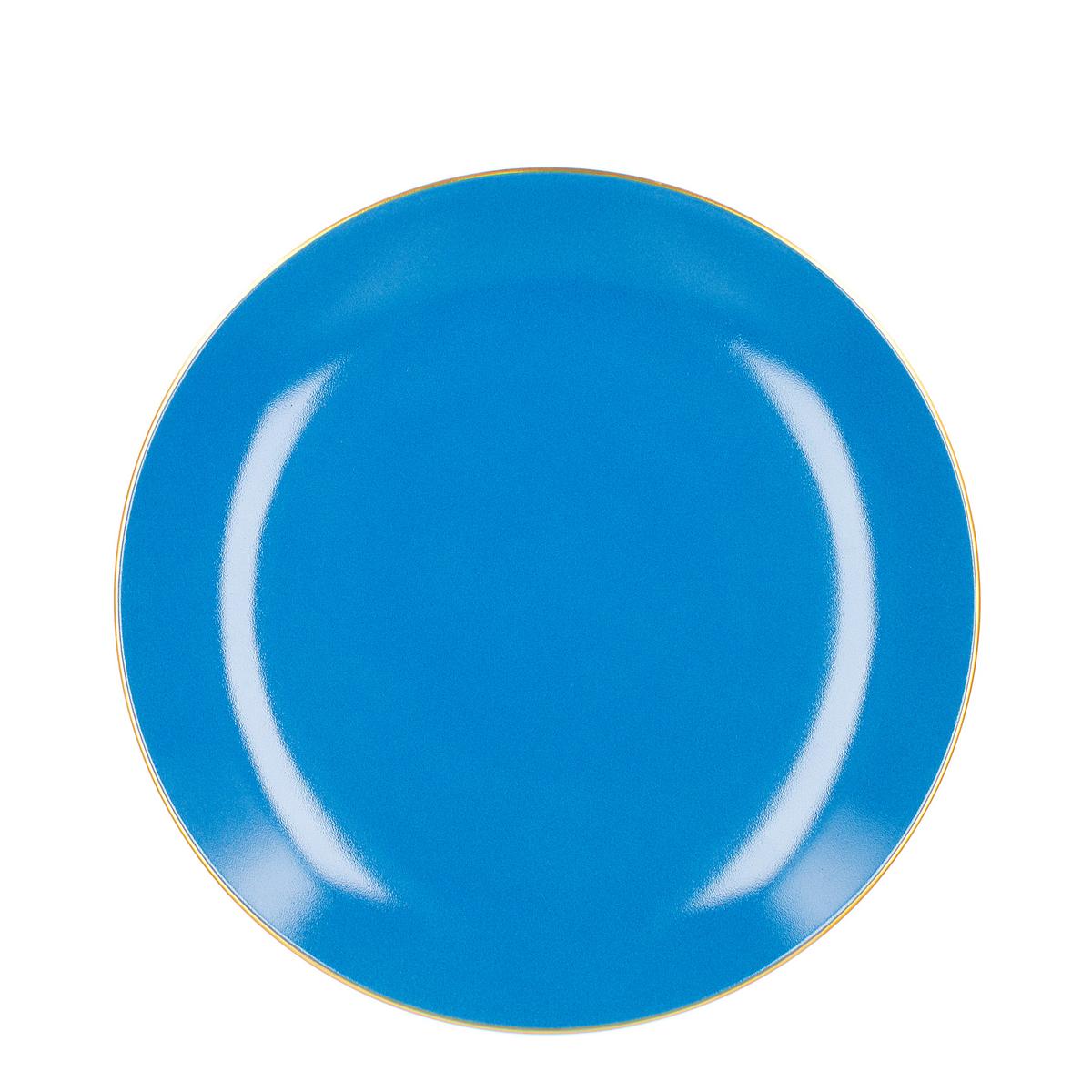 Urbino Multicolore charger plate, blue by KPM