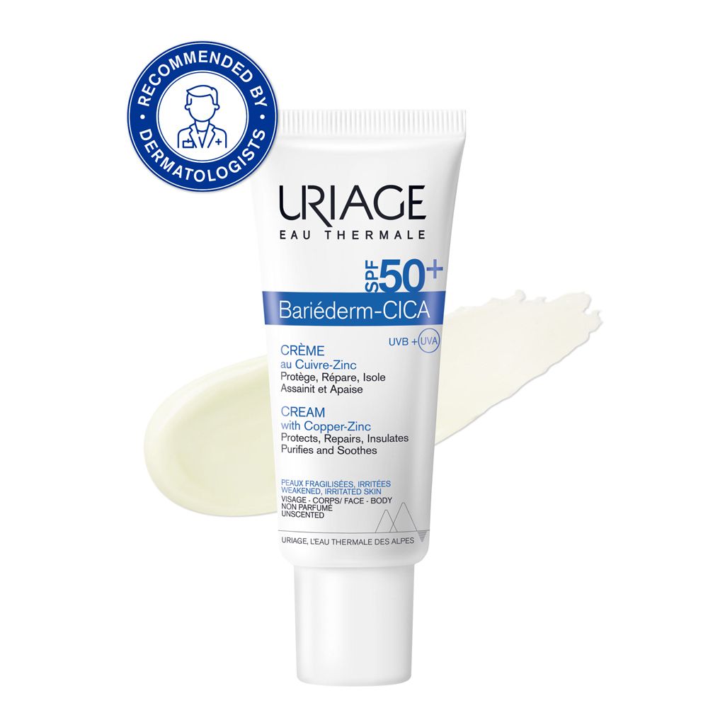 URIAGE® Bariéderm Cica cream with copper-zinc SPF 50+ 40 ml