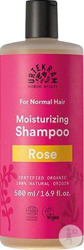 Urtekram Moisturizing Shampoo With Rose Normal Hair Bottle 500ml