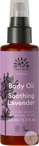 Urtekram Tune In Soothing Lavender Body Oil Bottle 100ml