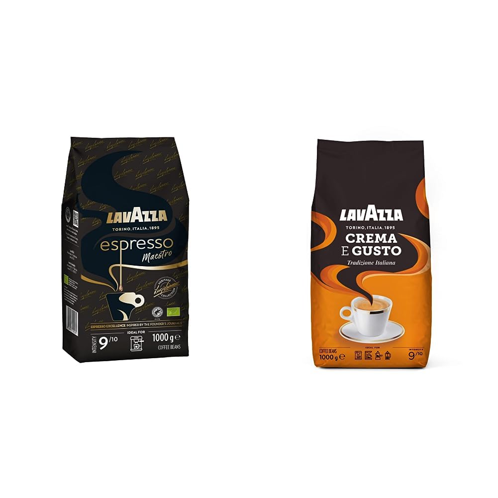 Lavazza, Espresso Maestro, coffee beans for espresso machines & crema e Gusto Tradizione Italiana, roasted coffee beans