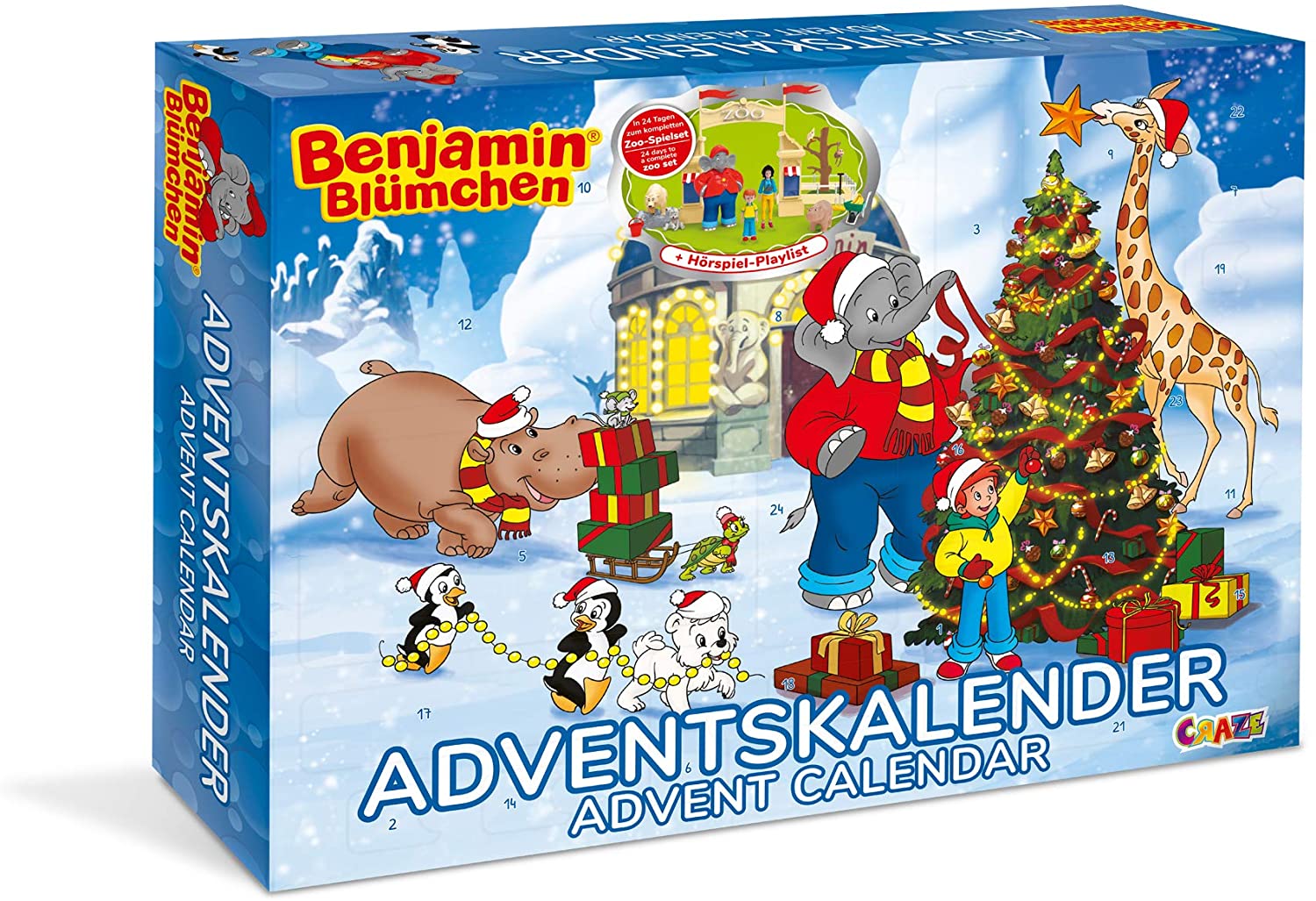 Craze Advent Calendar, Christmas Calendar for Girls and Boys, Toy Calendar
