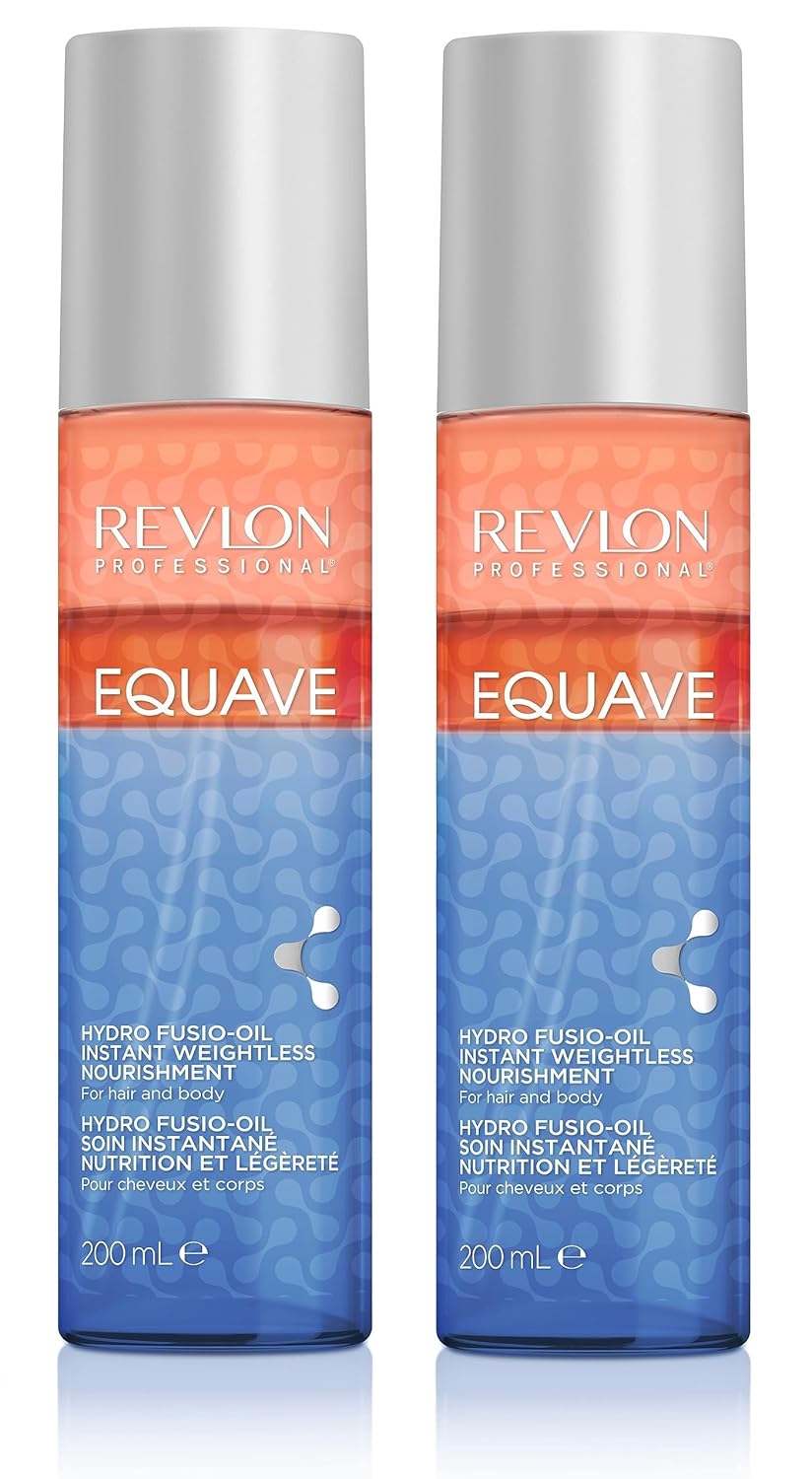 Revlon Professional Equave 3 Phase Hydro Fusio Oil Weightless Nourishment 200 ml Pack of 2