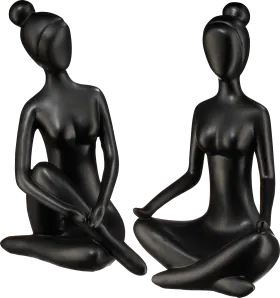 Boltze poly yoga woman, black (30 cm), 1 piece