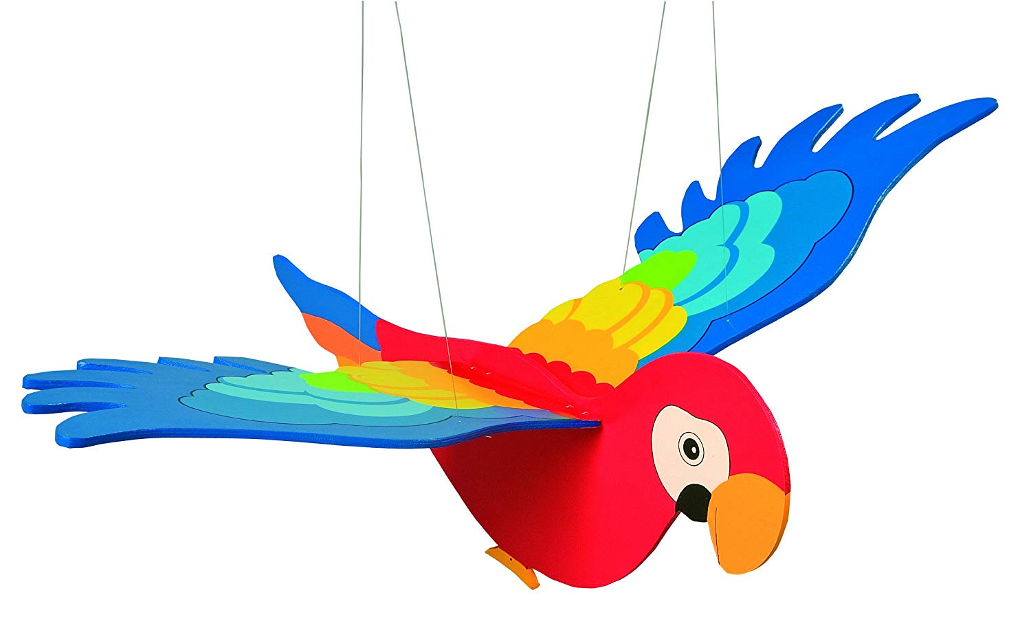 Goki Uwoodtoys Flappy Wing Parrot Mobile