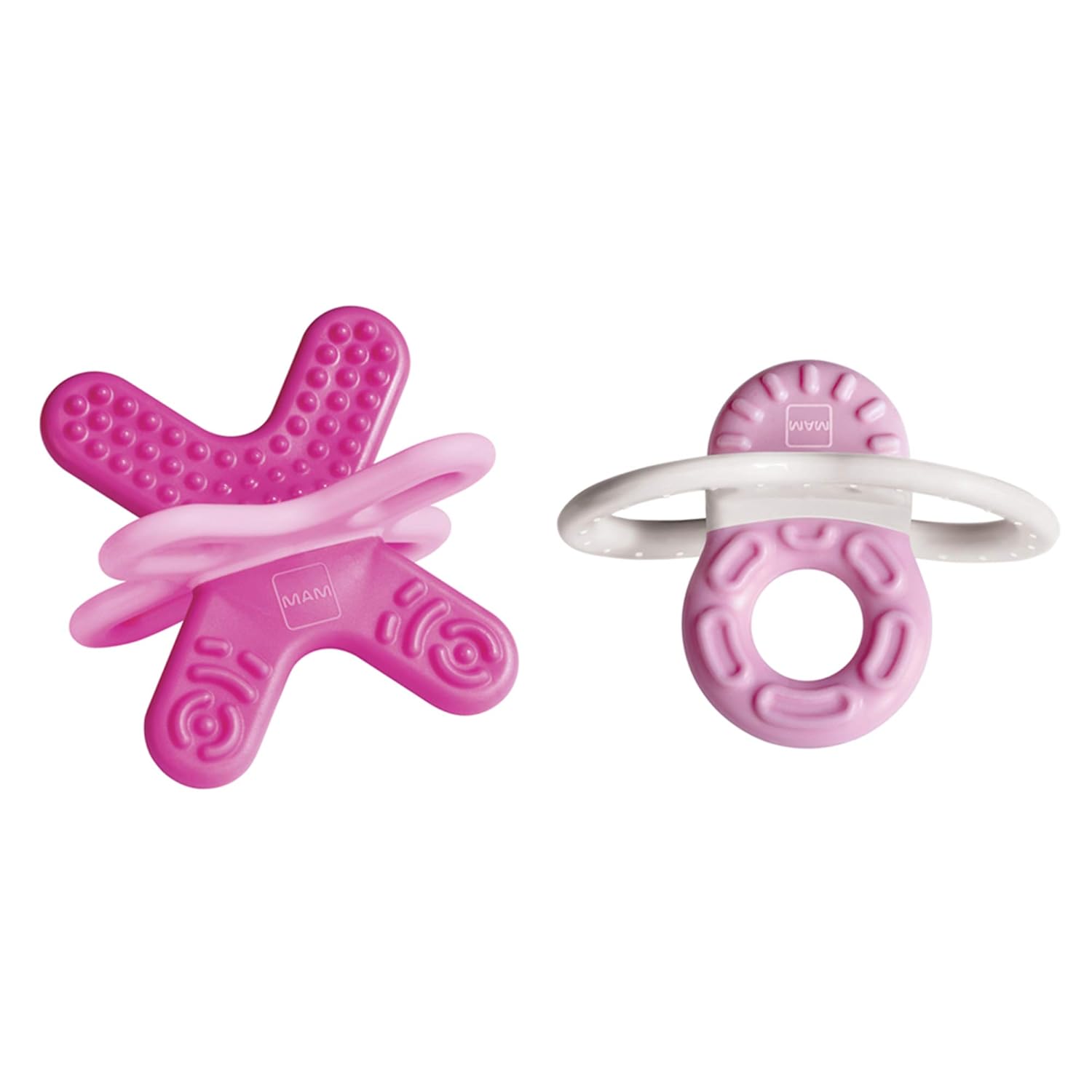 Mam Bite & Relax Phase Special Mini Teething Ring for Baby's Front Teeth, Extra Small and Lightweight