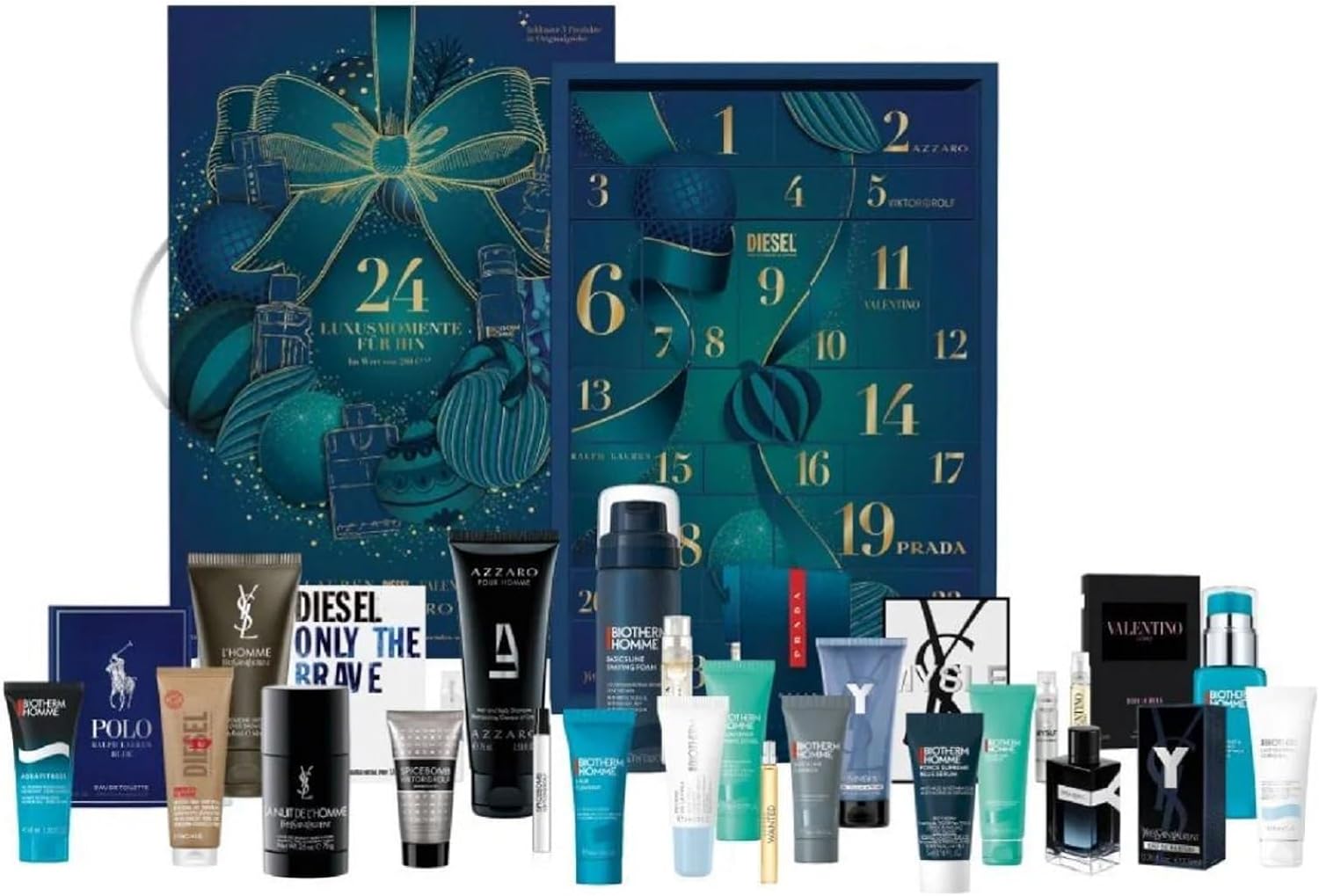 Jung Lorèal Advent Calendar 2023 Men \ 'S Beauty Multiband Edition Value 350 €, 24 Care Beauty Cosmetics Advent Calendar for Men, Christmas Calendar Men