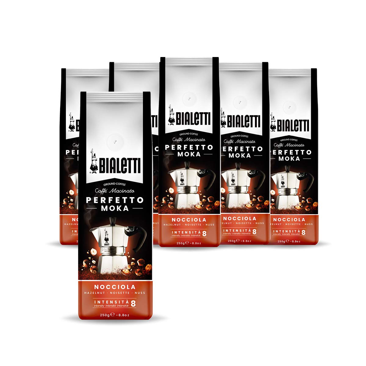 Bialetti Coffee, Various Flavours, Perfekter Moka 1.5 kg, Haselnuss