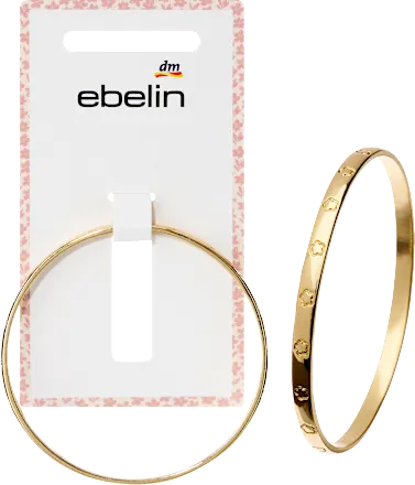 ebelin Bracelet with flowers, gold look, 1 pc.
