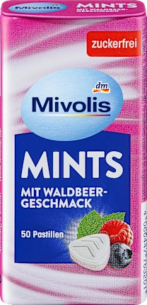 Mivolis Pastilles, Mints Wild Berry, sugar-free, 35 g