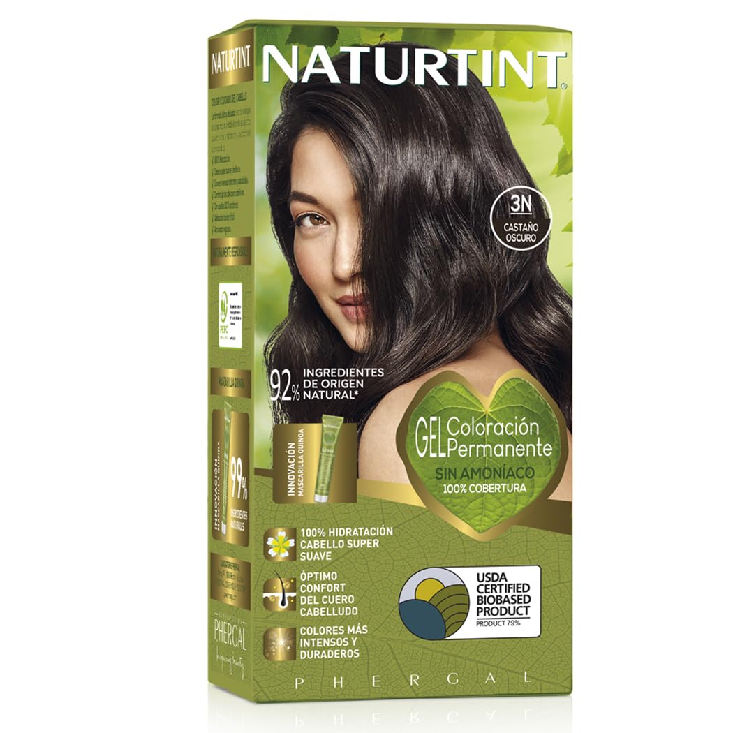Naturtint Natural tint | Hair color O without ammonia | High proportion of natural ingredients | 3N. Dark Maroon | 170ml