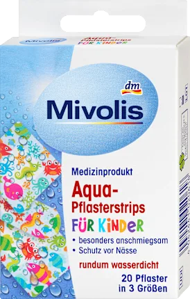 Aqua plaster strips for children, 20 pieces