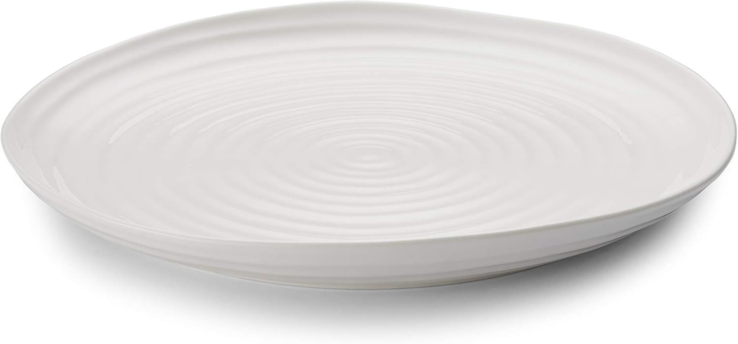 Sophie Conran for Portmeirion Round Platter, Porcelain White, 30.8 x 30.8 x 2.7 cm