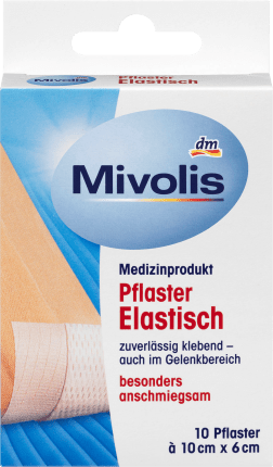 Mivolis Elastic plaster 10 cm x 6 cm, 1 m