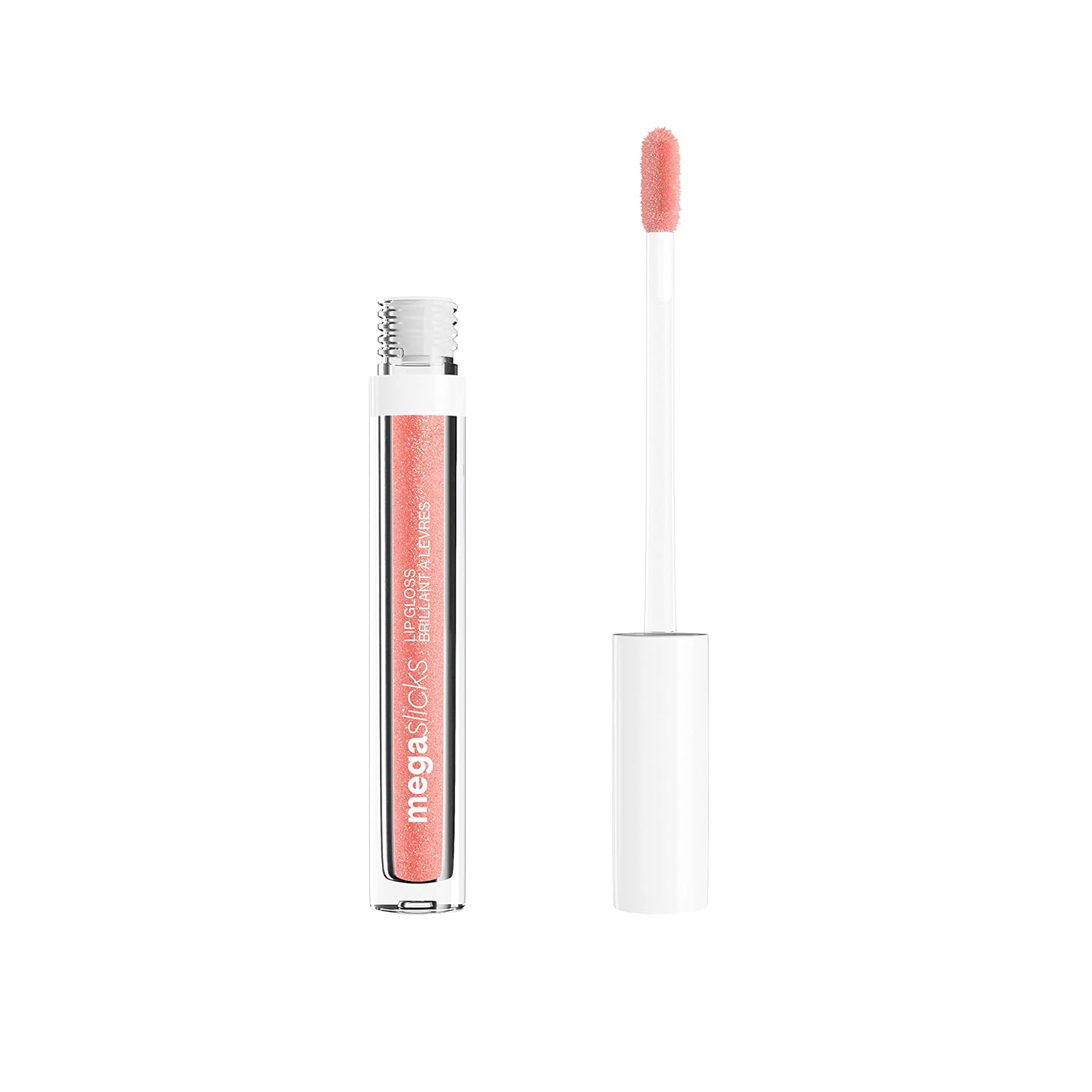 wet n wild Wet \ 'n \' Wild, Mega Slicks Lip Gloss, extra shiny lipstick with a light and bright texture for soft, full, healthy lips, formula with hyaluronic acid and vegan collagen, cherish