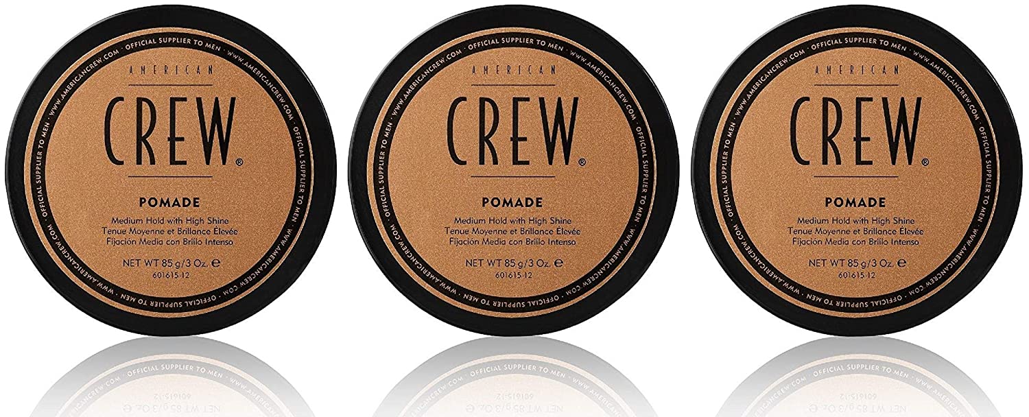 3 American Crew Pomade Medium Hold Lots of Shine 85 g