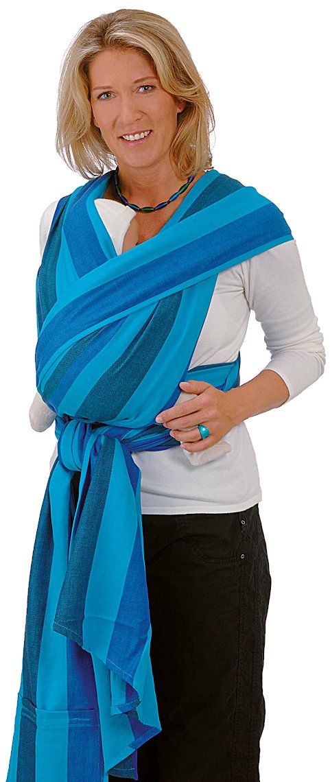 Hoppediz Dublin Woven Baby Carrier Organic   Turquoise
