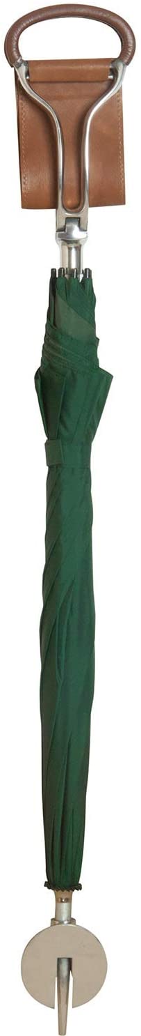 Classiccanes Designer Walking Stick Umbrella With Leather Seat Racing Green
