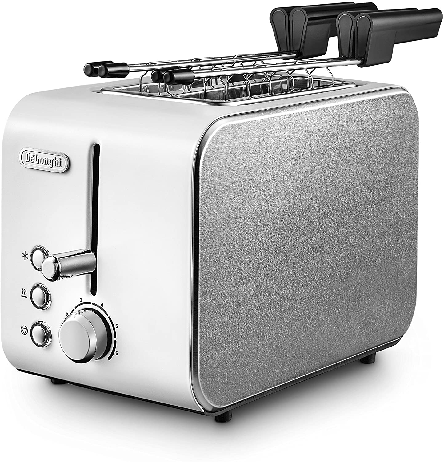 DeLonghi TOSTAPANE 550 W 2SCOMP. RACCOGLI BRICIOLE Bianco