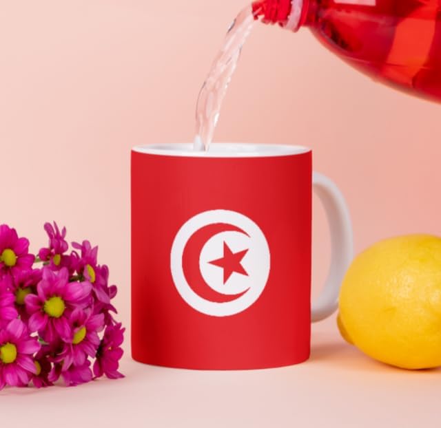 Tunisia Cup Flag Pot Africa Coffee Cup National Mug Coffee Cup Office Tea