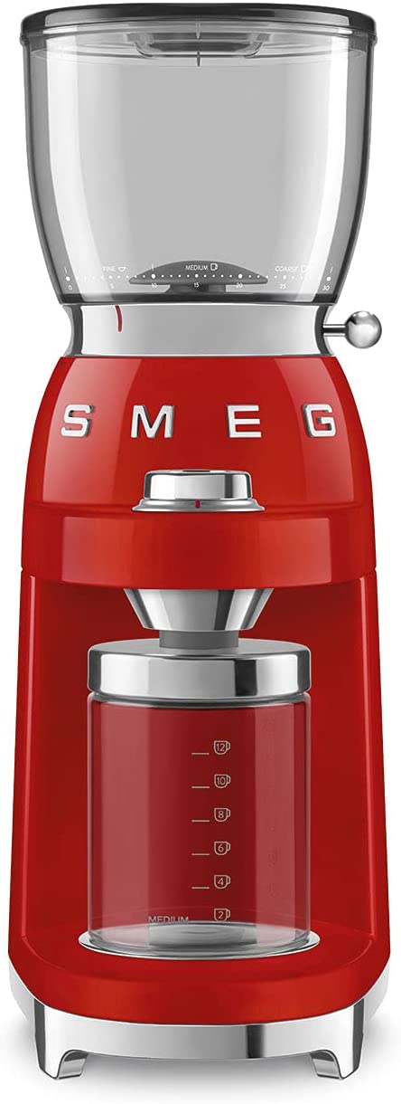 Smeg CGF01RDEU Coffee Grinder Red