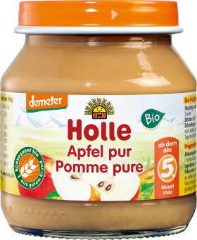 Holle baby food Fruits pure apple after the 4th month, demeter, 125 g